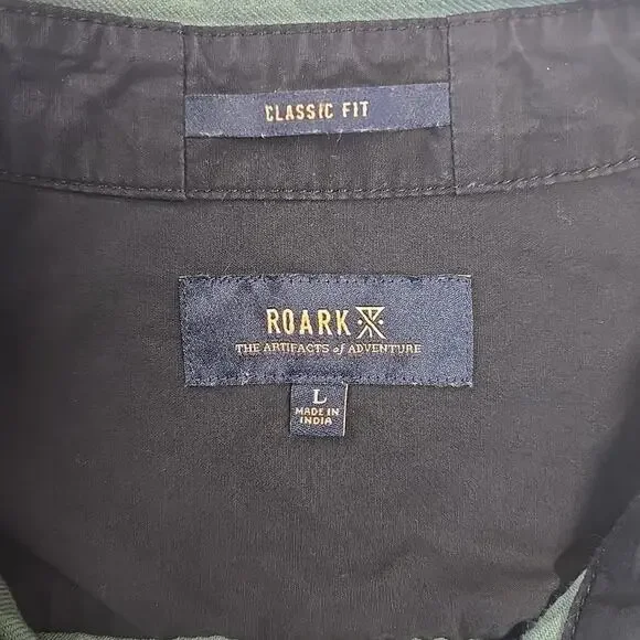 Roark Green Casual Button Down Shirt - Picture 7 of 10